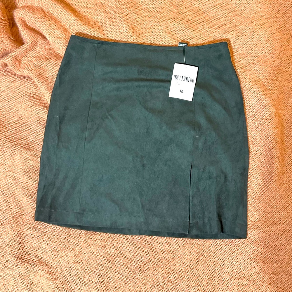 Black mini skirt